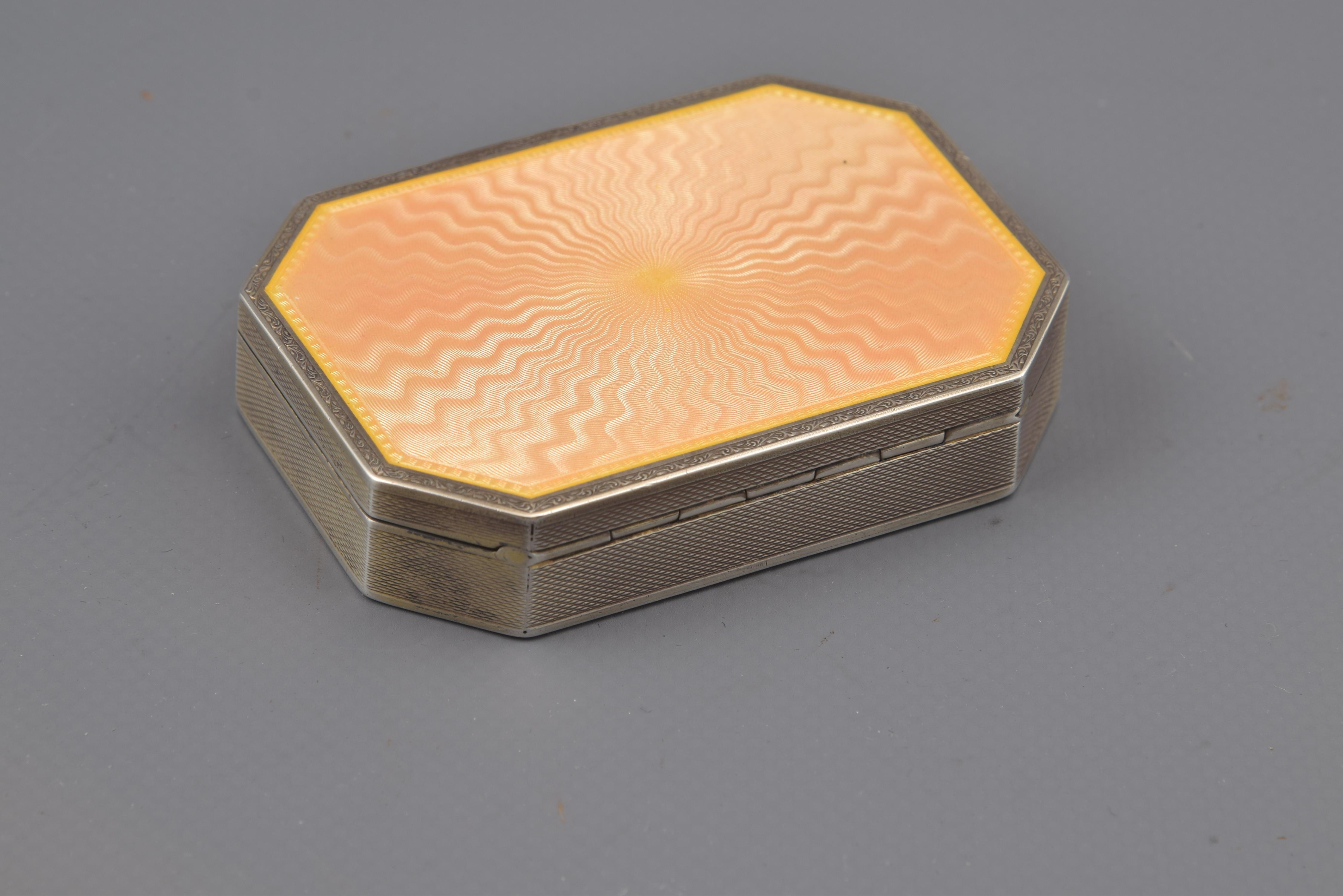 Silver and Enamel Box, Late 19th Century-20th Century 2