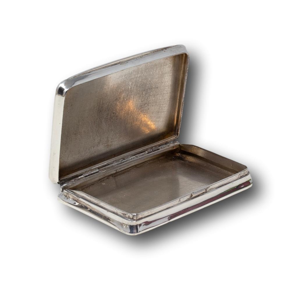 Silver and Enamel Dog Cigarette Case For Sale 1