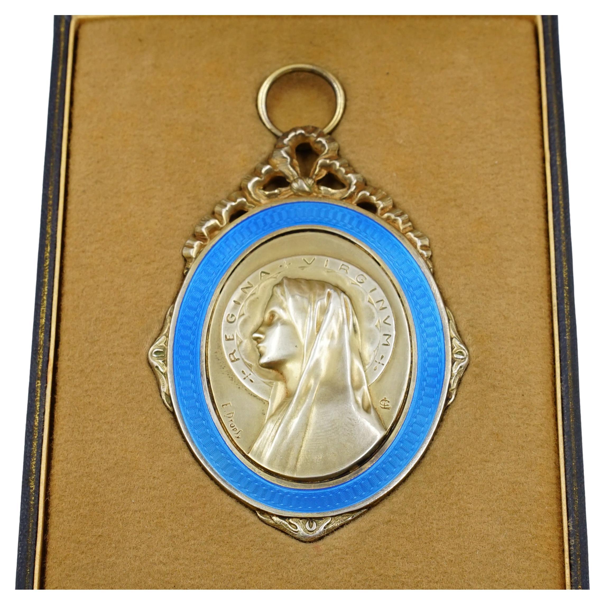 Silver and enamel Emile Dropsy pendant