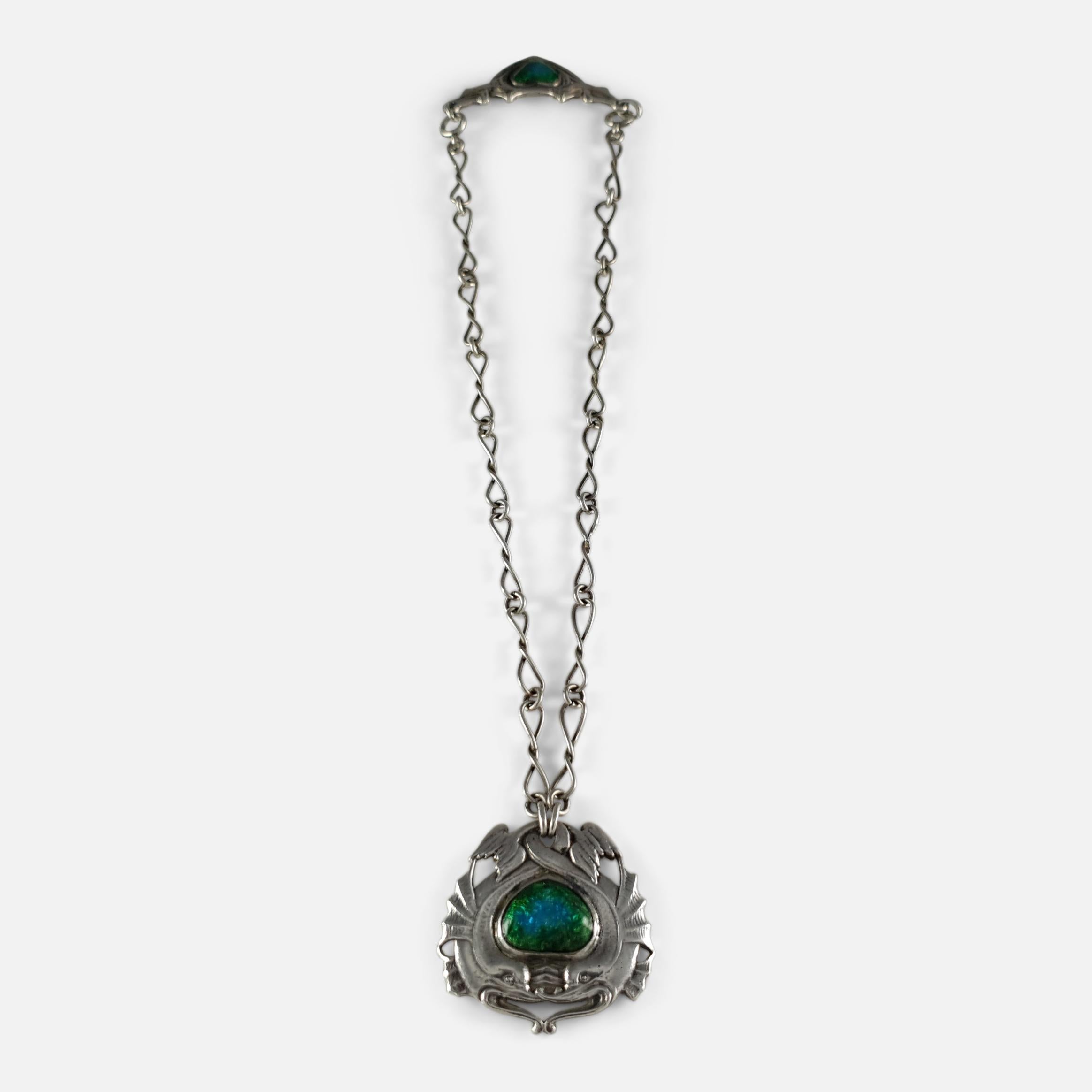 Collana in argento e smalto, Ramsden & Carr, 1904 in vendita 1
