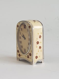 Silver and Enamel Sub Miniature Carriage Clock