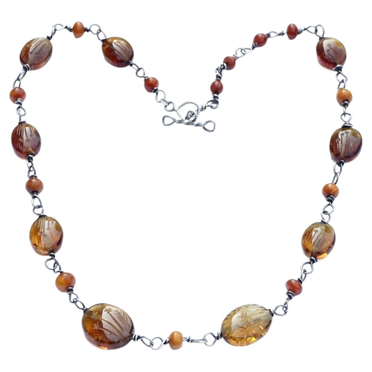 What do amber bead necklaces do?
