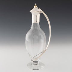 Jarra de clarete de plata y cristal Birmingham 1998