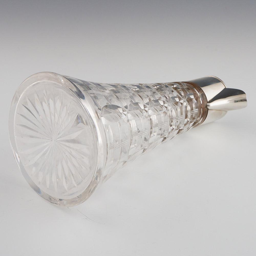 Silver and Glass Claret Jug Sheffield 1926 For Sale 2