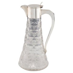 Jarra de clarete de plata y cristal Sheffield 1926