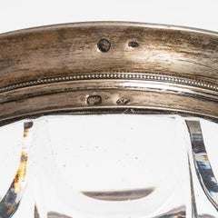 Silver and Glass Jam Dish, 19th Century