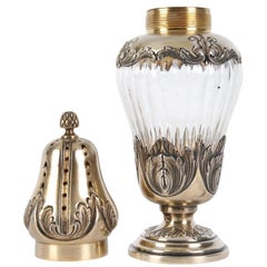Zuckerdose aus Silber und Glas, Frankreich, von Alfred Hector (Ah), Paris, 1881–1913