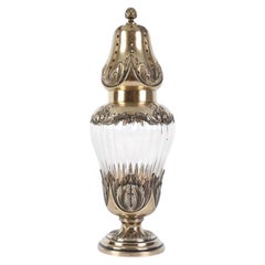 Zuckerdose aus Silber und Glas, Frankreich, von Alfred Hector (Ah), Paris, 1881–1913