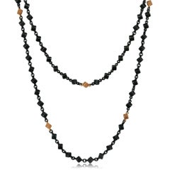 Oxidised Silver and Gold Cube Chainmail Necklace