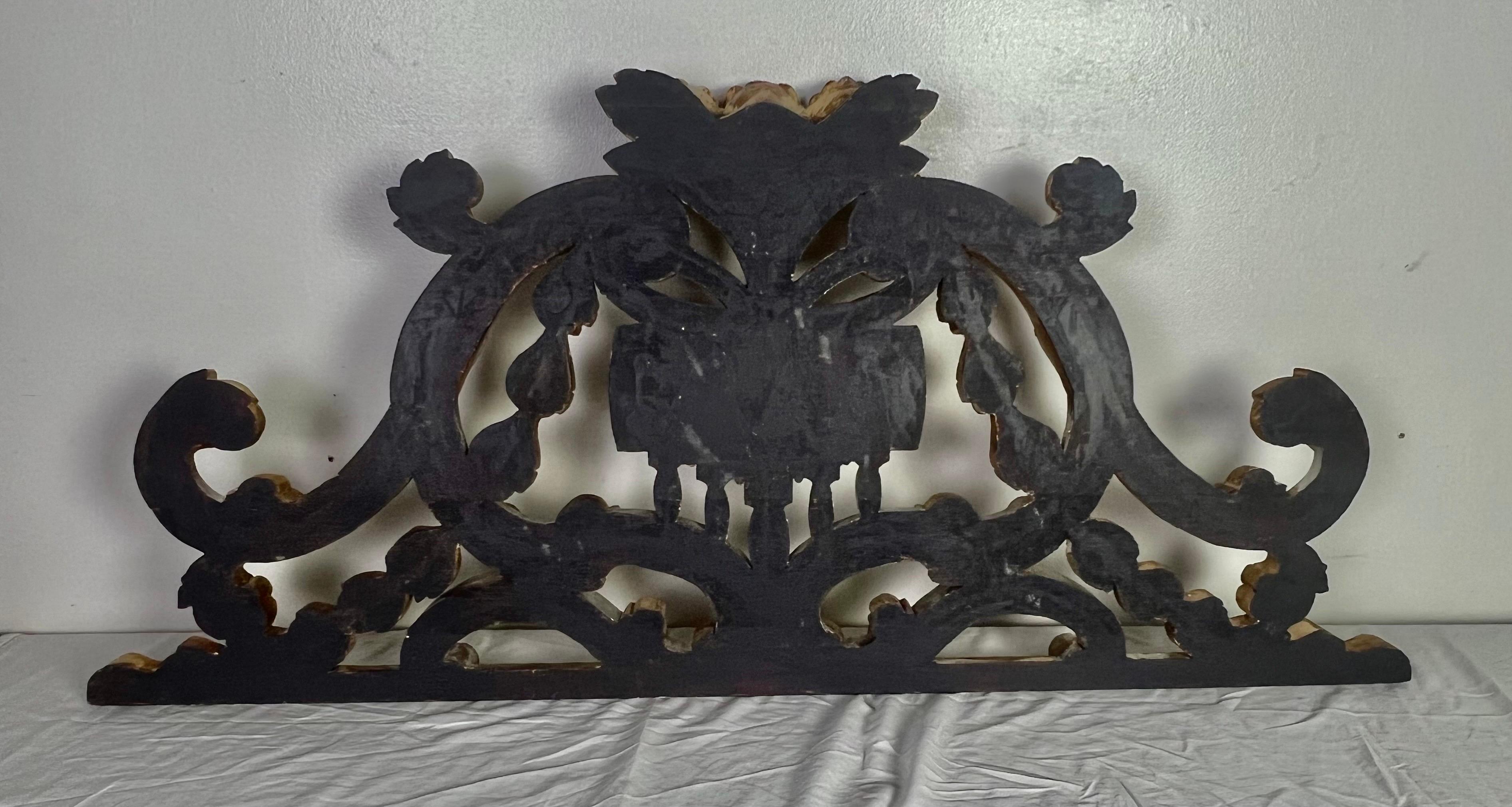 Silver and Gold Giltwood Carving w/ Scrolls and Acanthus Leaves C. 1900 8