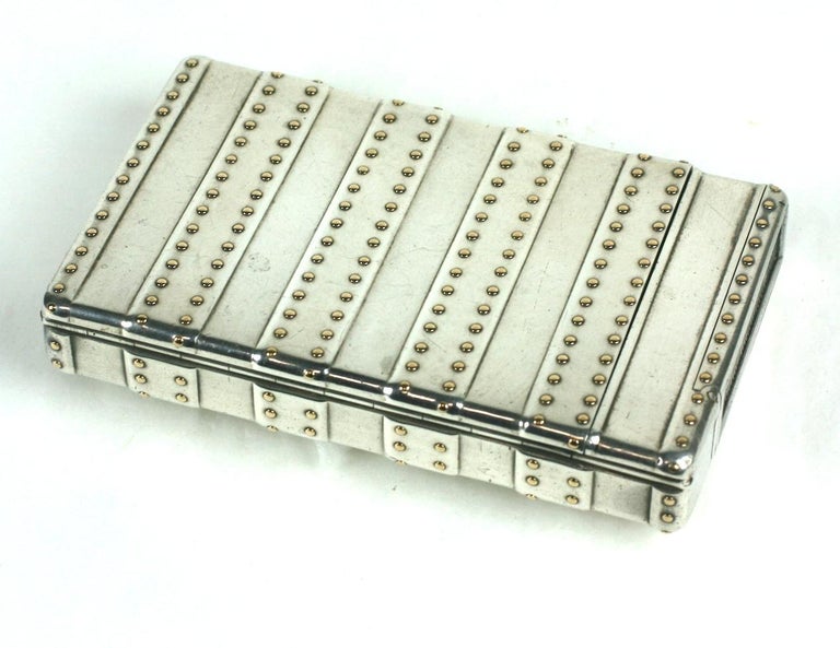Silver And Gold Steamer Trunk Case Cartier For Cole Porter For Sale At 1stdibs