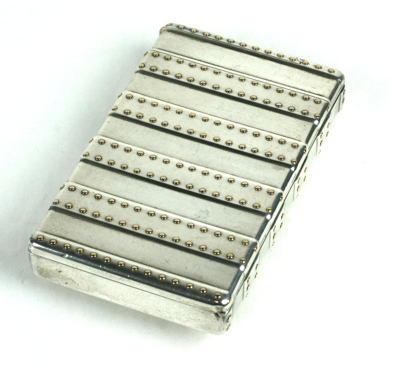 Silver And Gold Steamer Trunk Case Cartier For Cole Porter For Sale At 1stdibs
