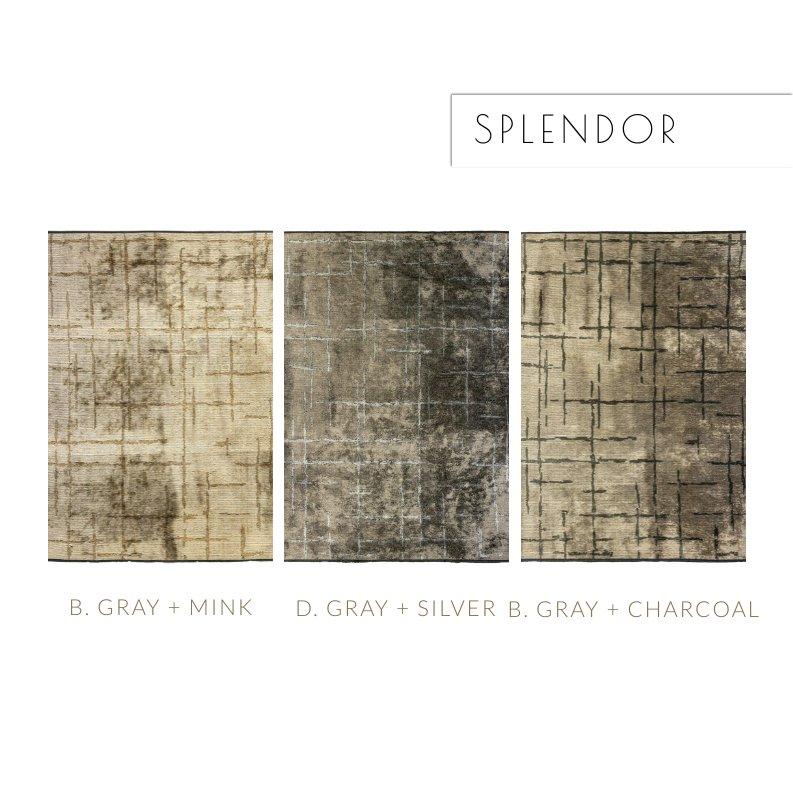 Alfombra semiplana de lujo de diseño abstracto contemporáneo en plata y gris Siglo XXI y contemporáneo en venta