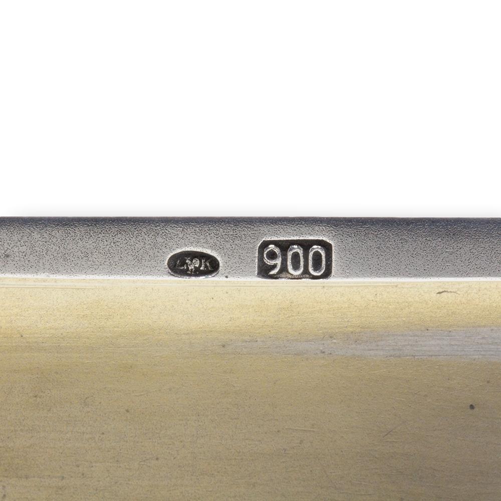 Estuche de viaje para fotografías de plata y esmalte guilloché en venta 8