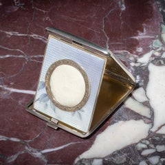 Silver and Guilloche Enamel Travel Photograph Case