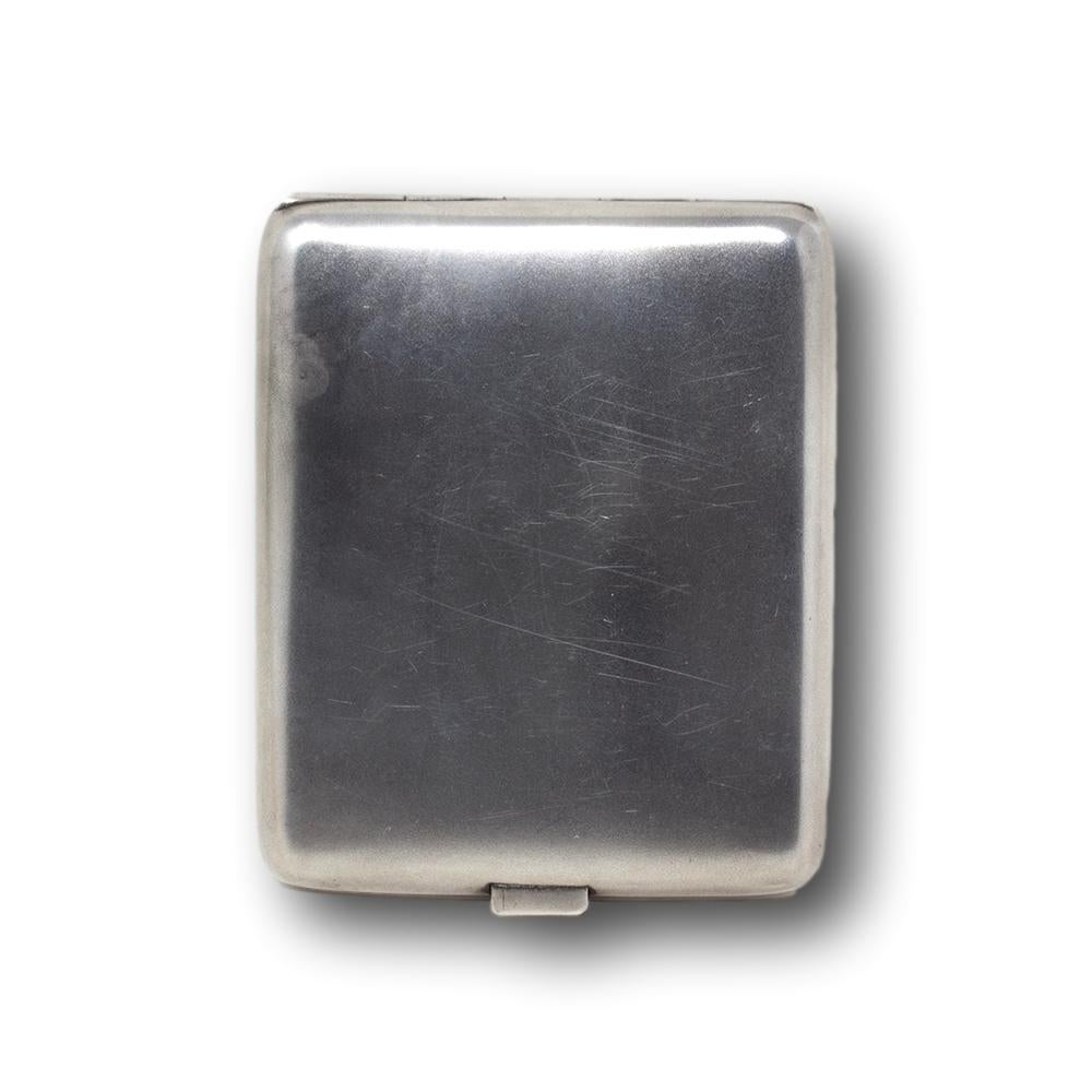 Estuche de viaje para fotografías de plata y esmalte guilloché Esmaltado en venta