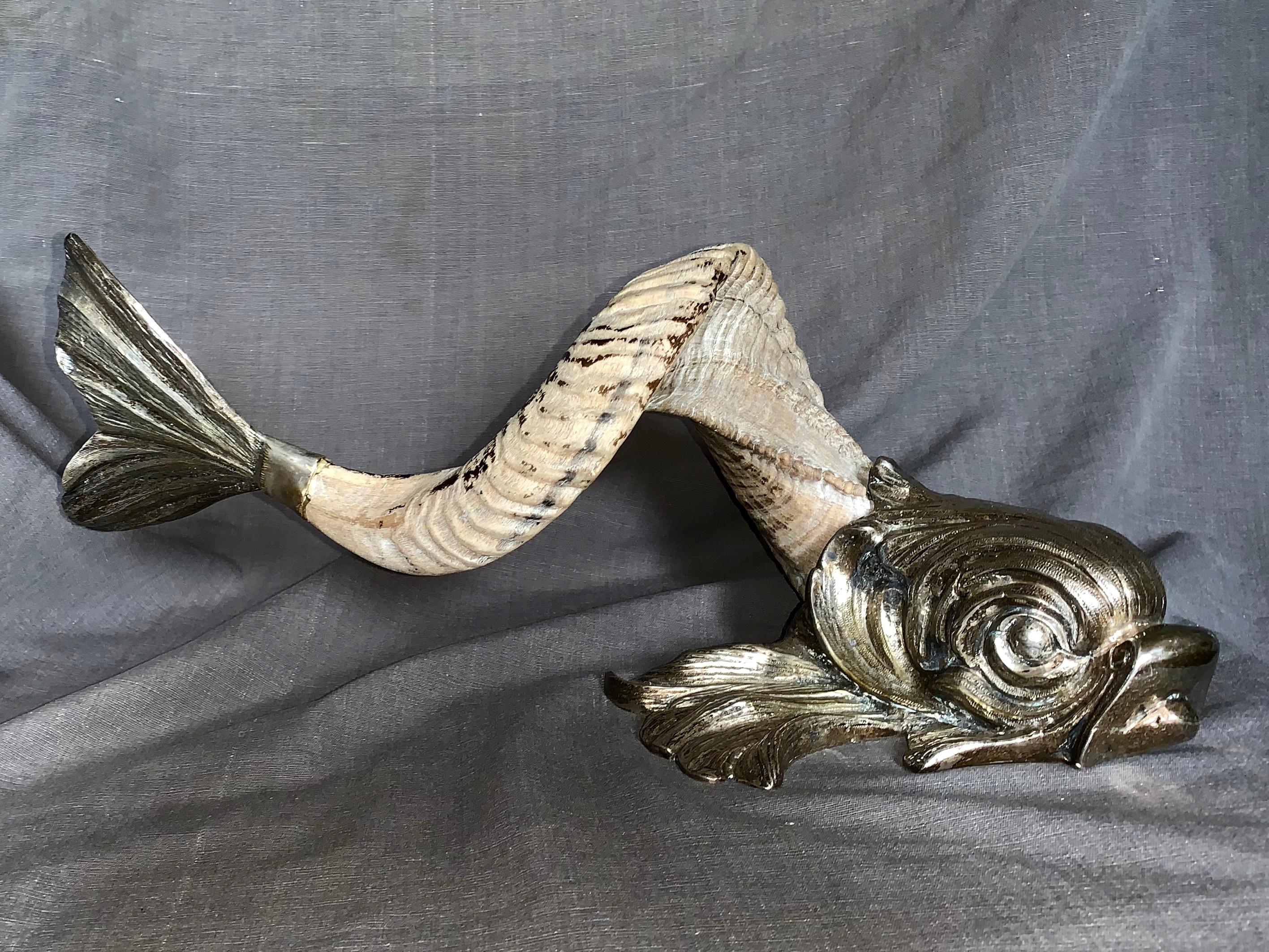 dolphin with horn on head