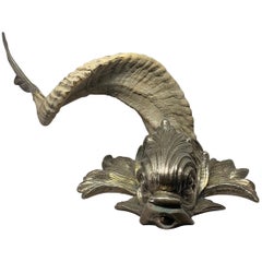 Gabriella Crespi Silver and Horn Dolphin