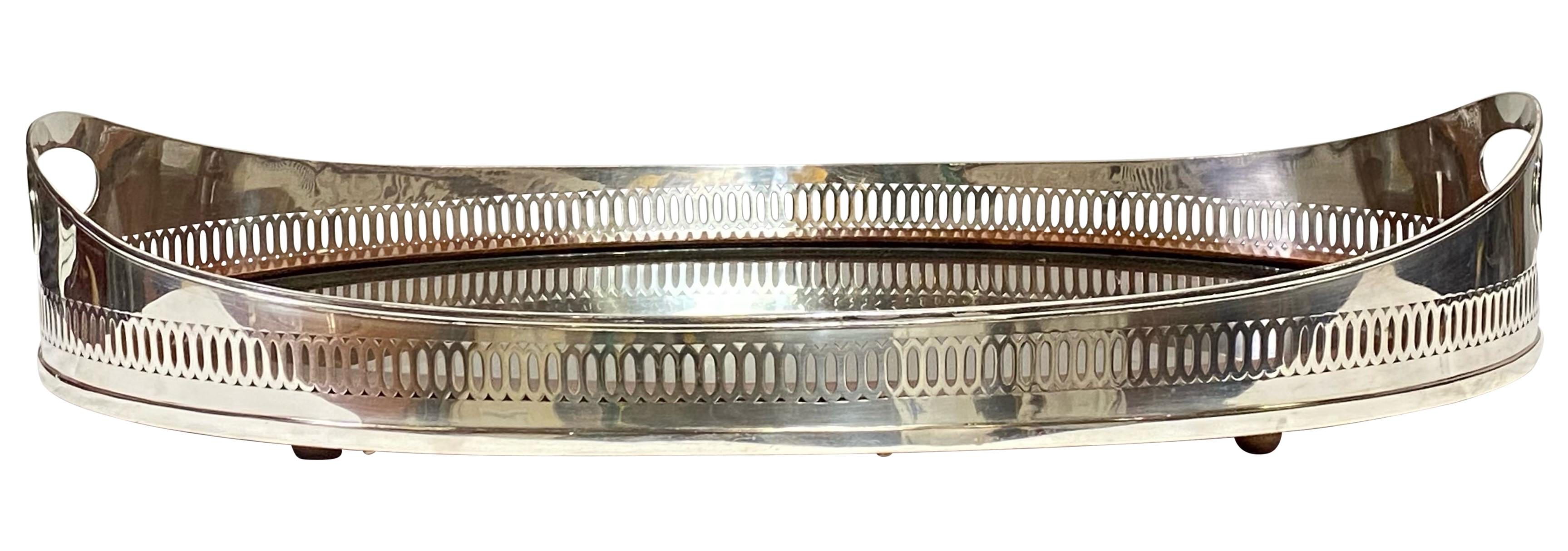 silver on copper serving tray