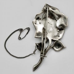 Silver and Marcasite Rose Brooch circa 1930s
