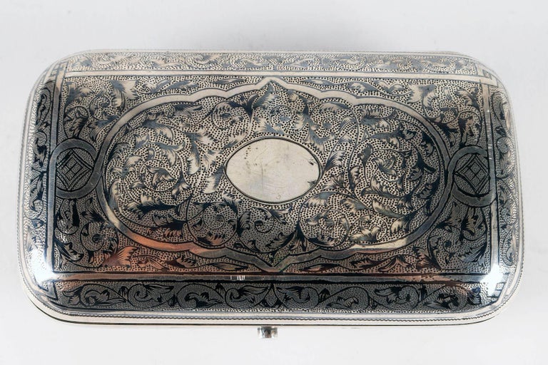 silver tobacco box Vietnam 95% Antique Victorian Sterling Silver Tobacco