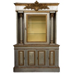 Silver and Parcel-Gilt Italian Cabinet