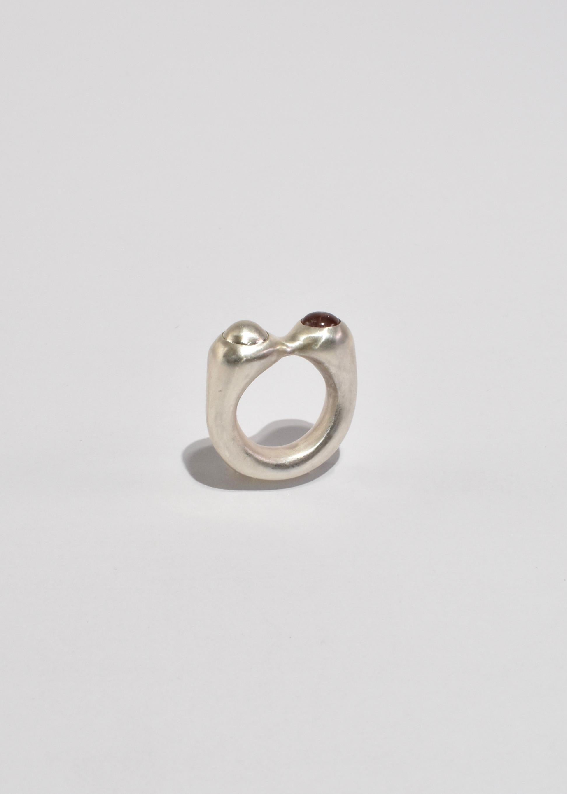 Silver and Pink Tourmaline Esme Ring In New Condition For Sale In Richmond, VA