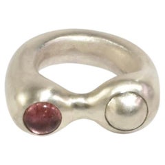 Esme Ring aus Silber und rosa Turmalin