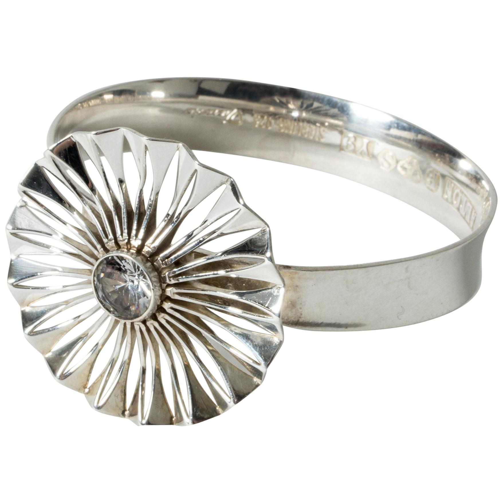 Modernist Gold and Rock Crystal Ring from Alton, Sweden, 1976 at 1stDibs
