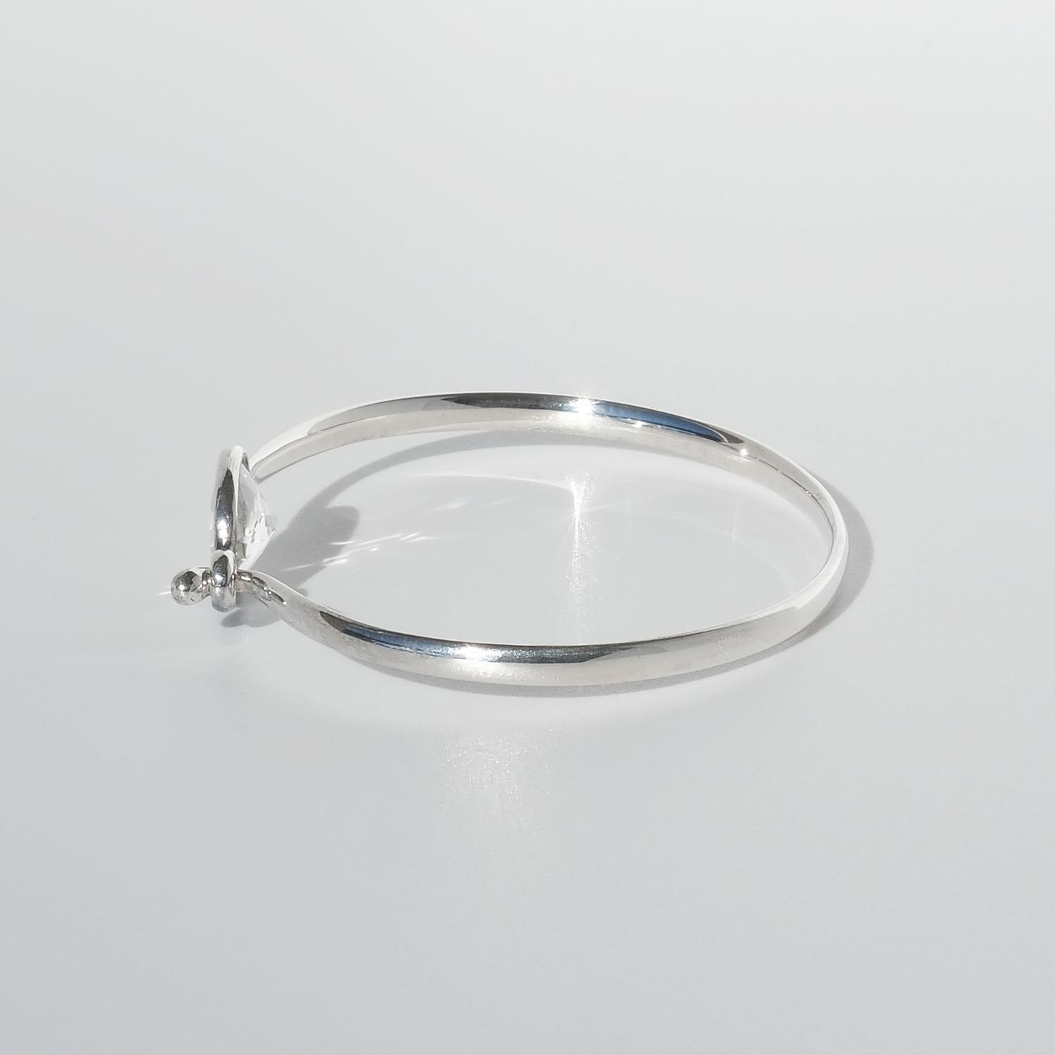 Silver and Rock Crystal Bracelet by Vivianna Torun Bülow-Hübe for Georg Jensen 2