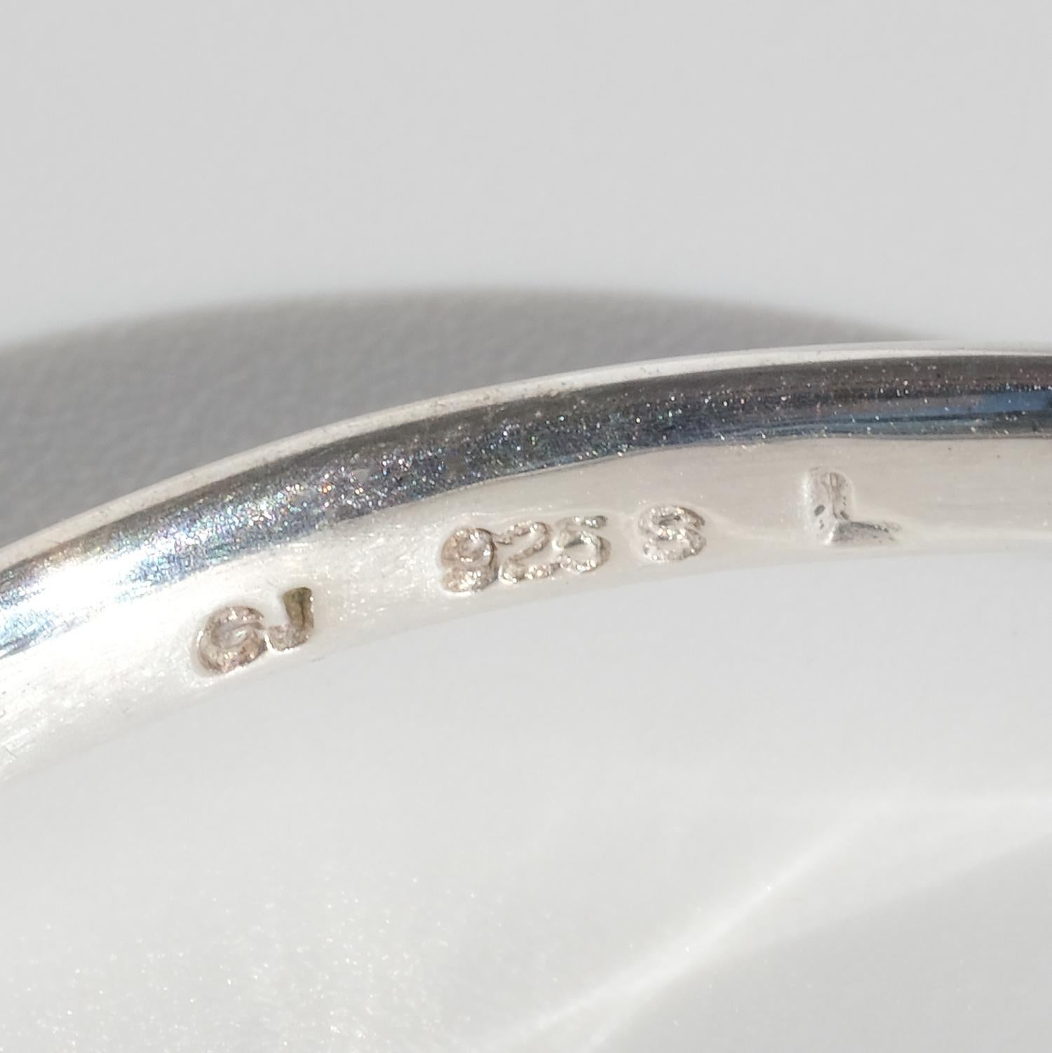 Silver and Rock Crystal Bracelet by Vivianna Torun Bülow-Hübe for Georg Jensen In Good Condition In Stockholm, SE