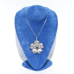Silver and Rock Crystal Pendant by Swedish Master Peter von Post made in t 1970s