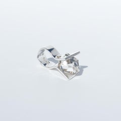 Bague en argent et cristal de roche par Rey Urban Made 1971