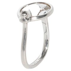 Silver and Rock Crystal Ring by Vivianna Torun Bülow-Hübe for Georg Jensen