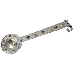Candelabro de plata y piedras semipreciosas, principios del siglo XX