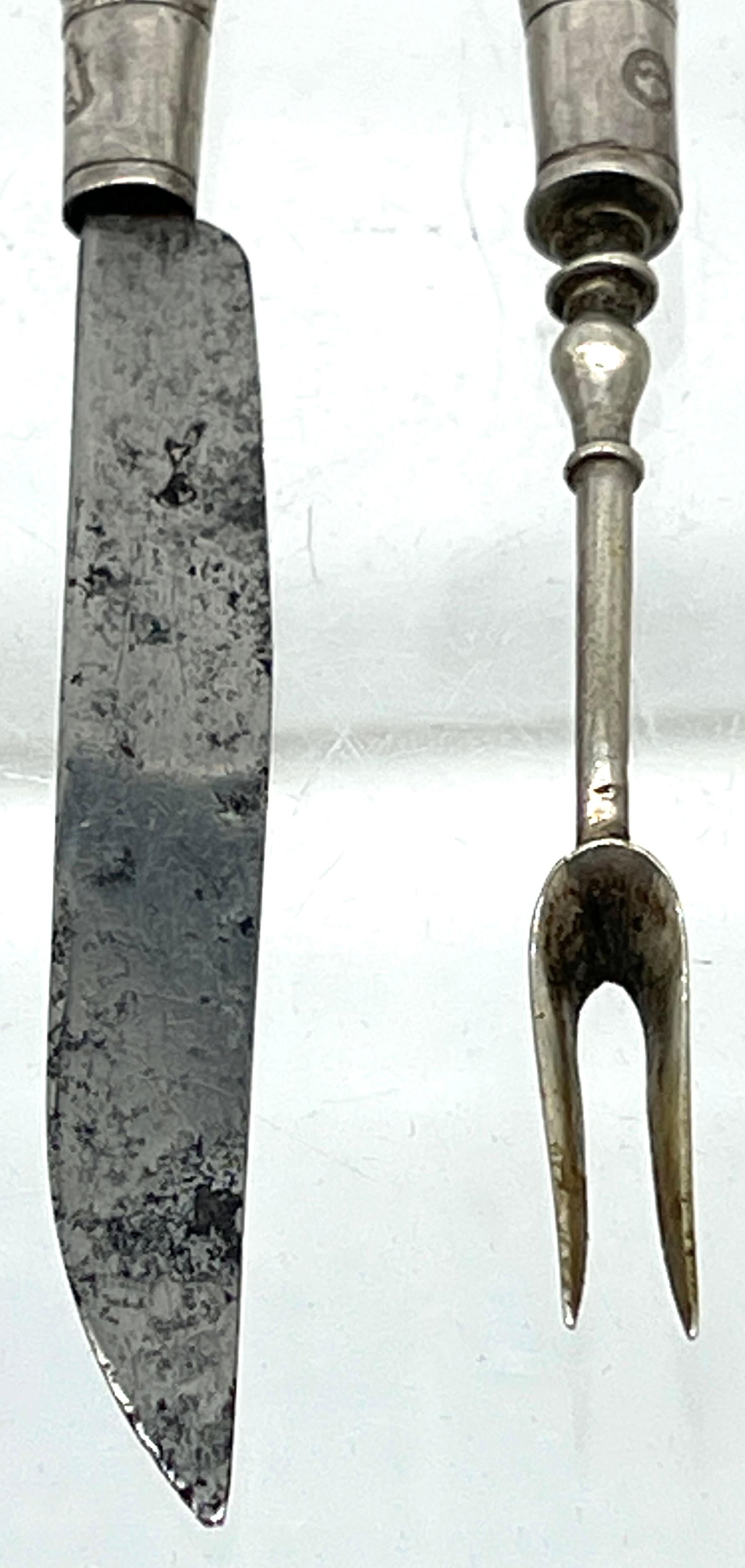 Couverts Etui, Couverts de voyage, Pays-Bas, 18ème siècle en vente 4