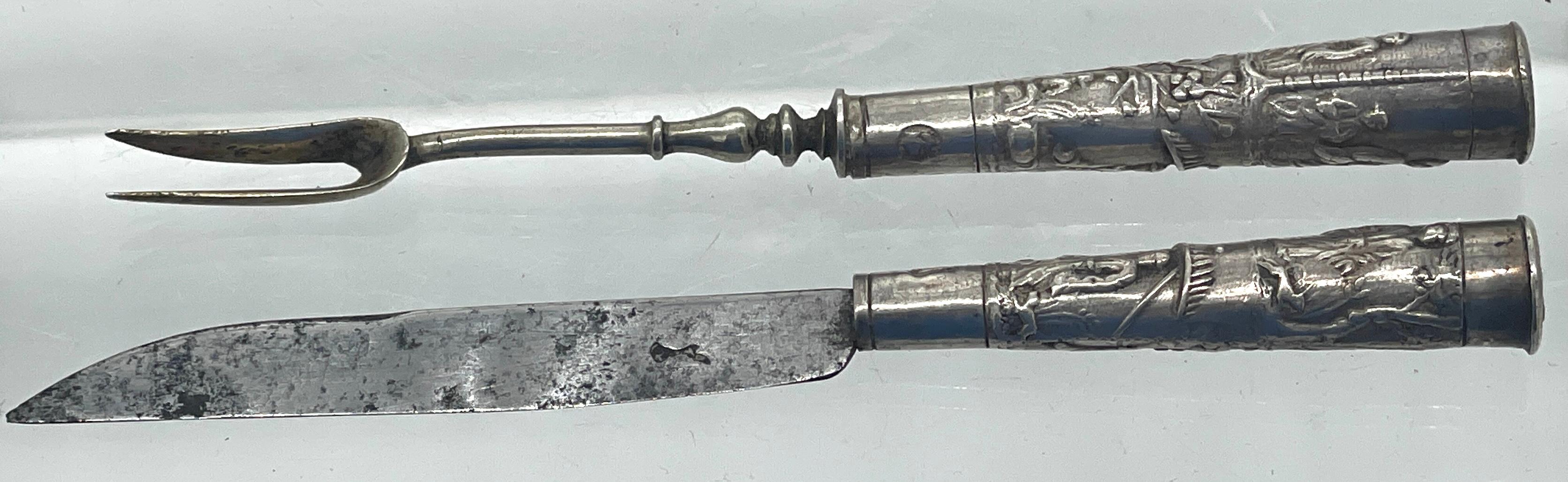 Couverts Etui, Couverts de voyage, Pays-Bas, 18ème siècle en vente 5
