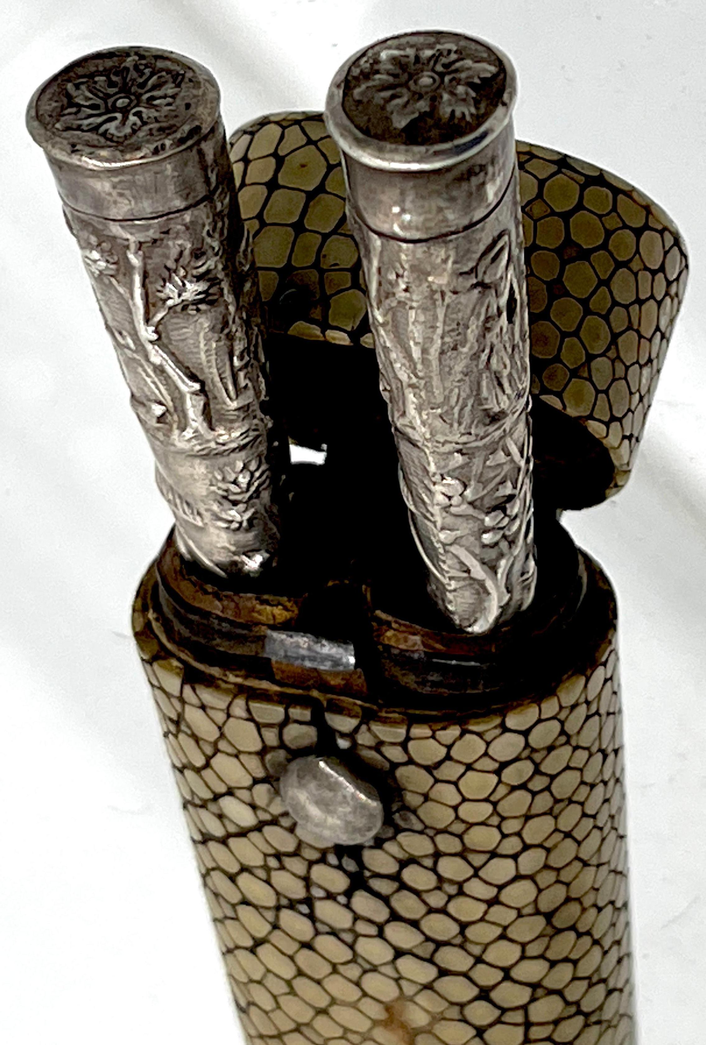 Couverts Etui, Couverts de voyage, Pays-Bas, 18ème siècle Bon état - En vente à West Palm Beach, FL
