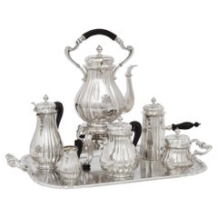 Used Silver and Silver-Plate Tea and Coffee Set by Cardeilhac
