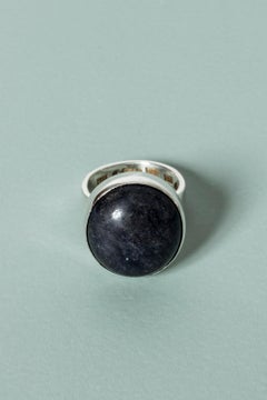Silver and Sodalite Ring by Cecilia Johansson