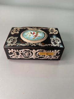 Scatola per uccelli canterini in argento e tartaruga di Bontems, circa 1900