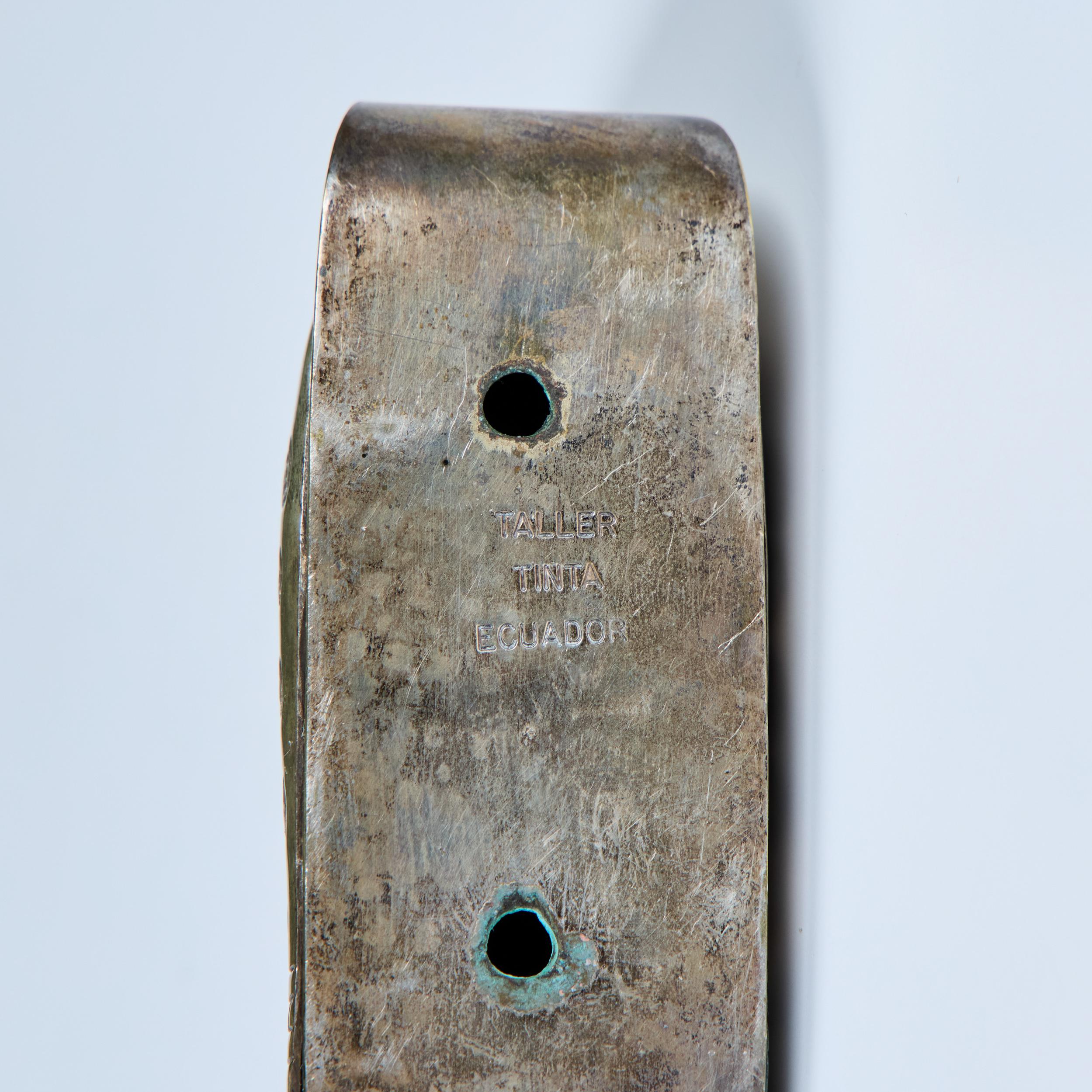 Sculpture d'oiseau en argent et turquoise par Joaquin Tinta en vente 10