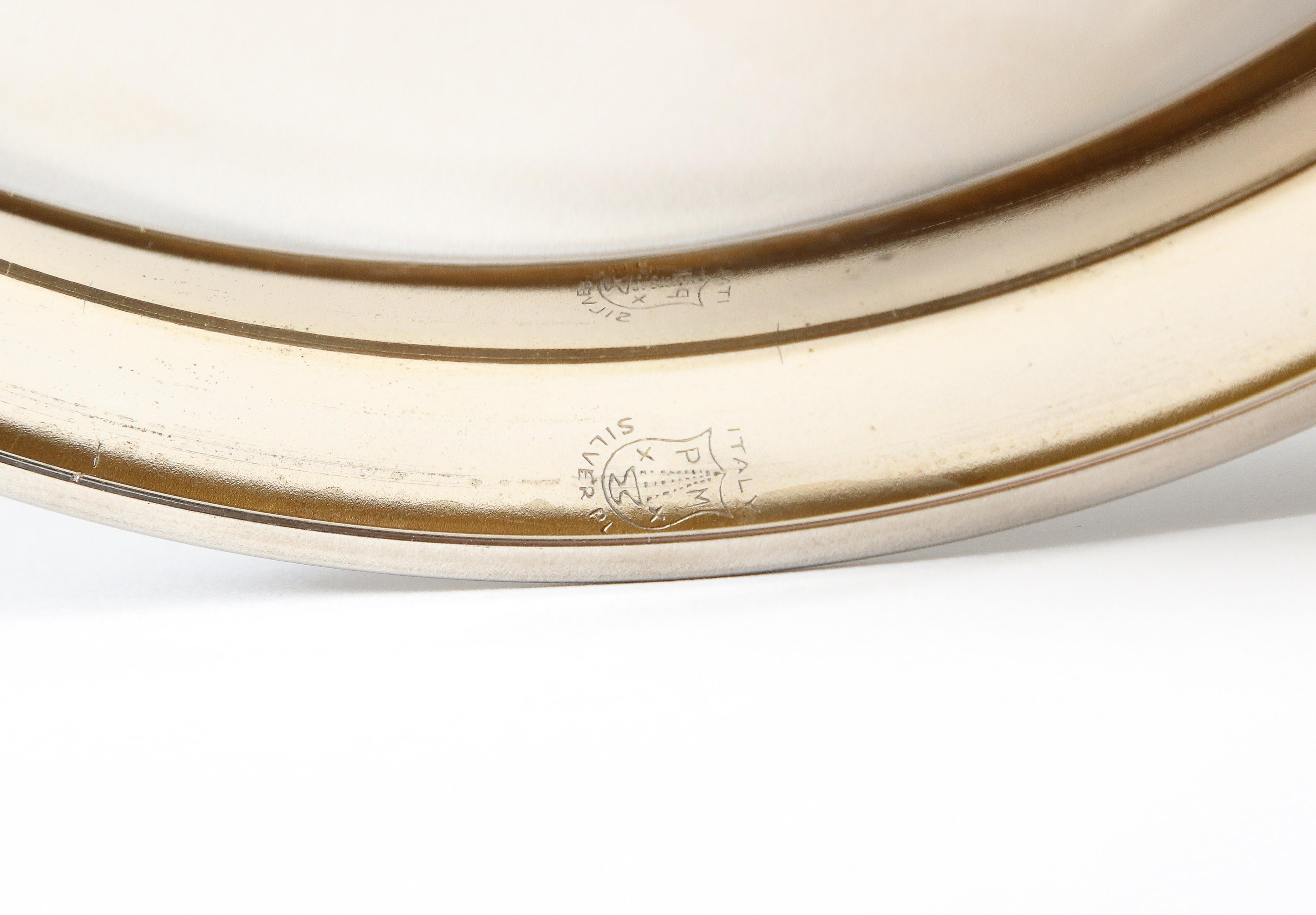 Cuenco de plata y vitela a la manera de Aldo Tura, Italia, c. 1960 Silver en venta