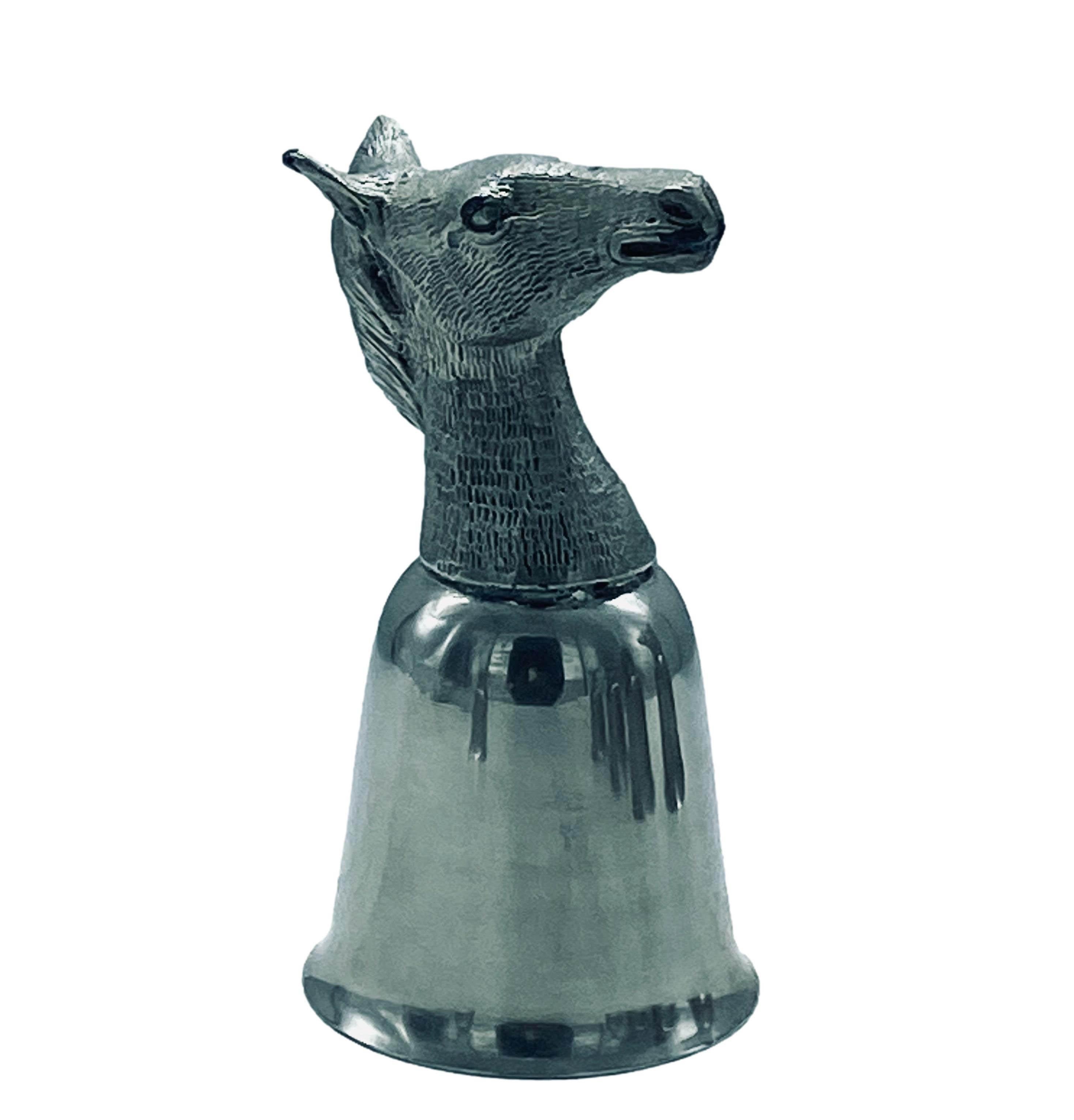 Silver Animal Stirrup Cups, Full Set of 6, Italy 1970s 4