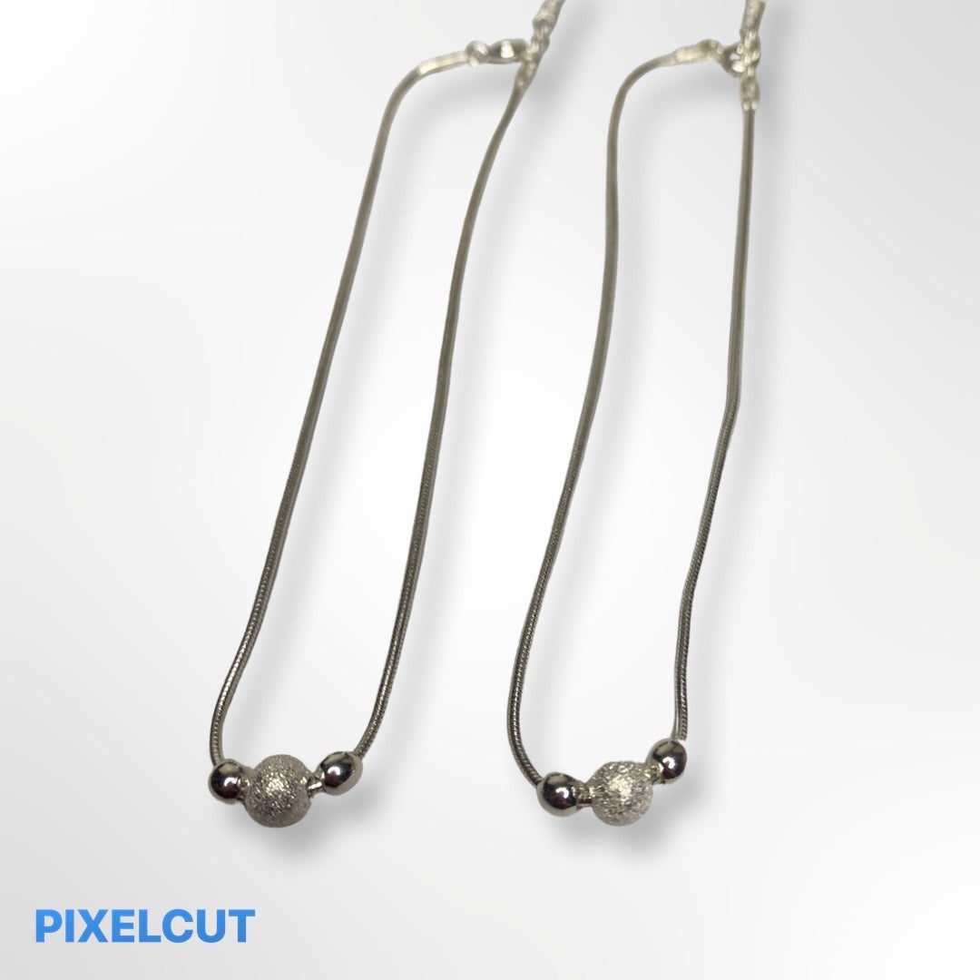 pure silver anklets