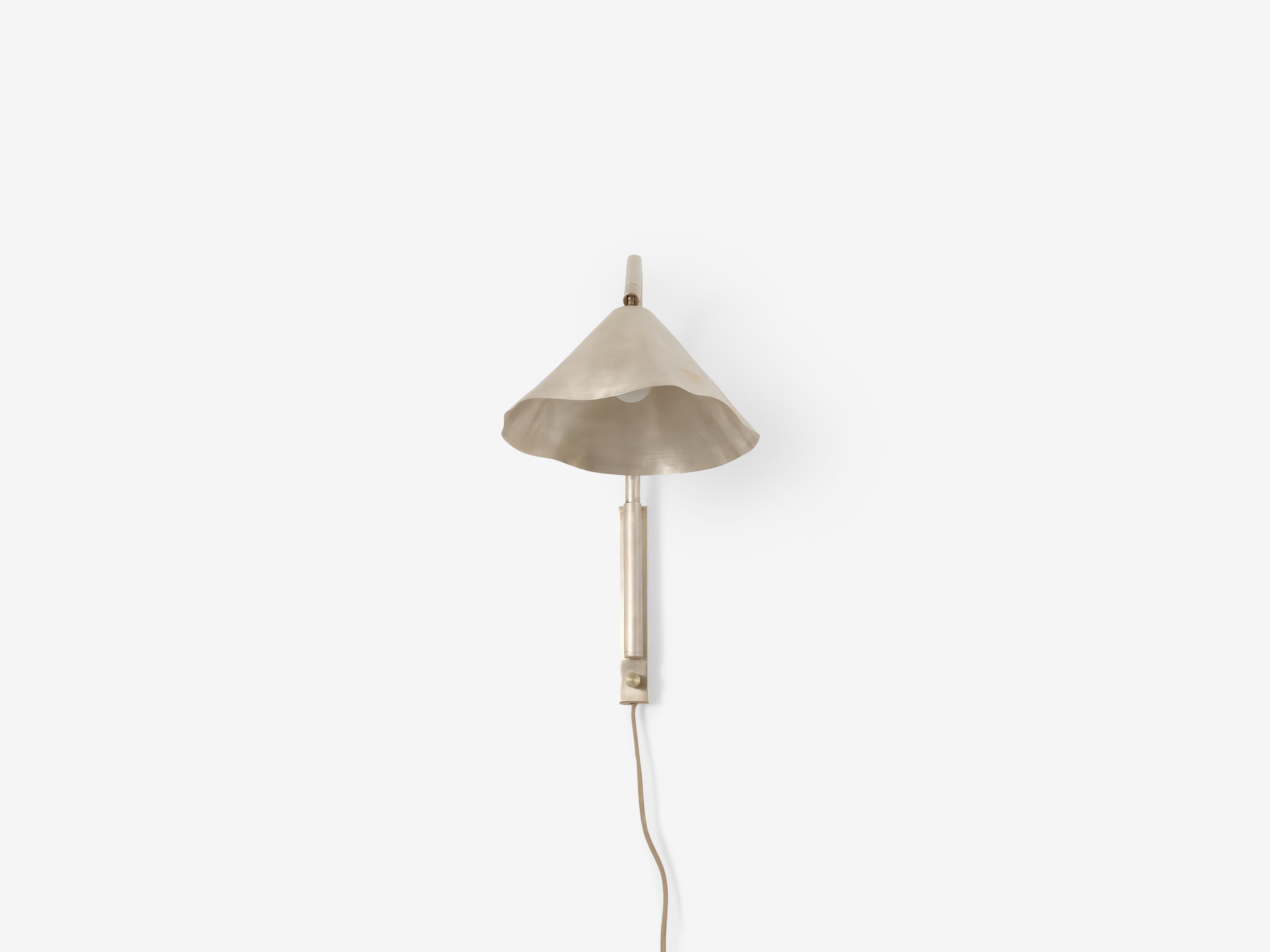 Modern Silver Antica II Sconce by OHLA STUDIO For Sale