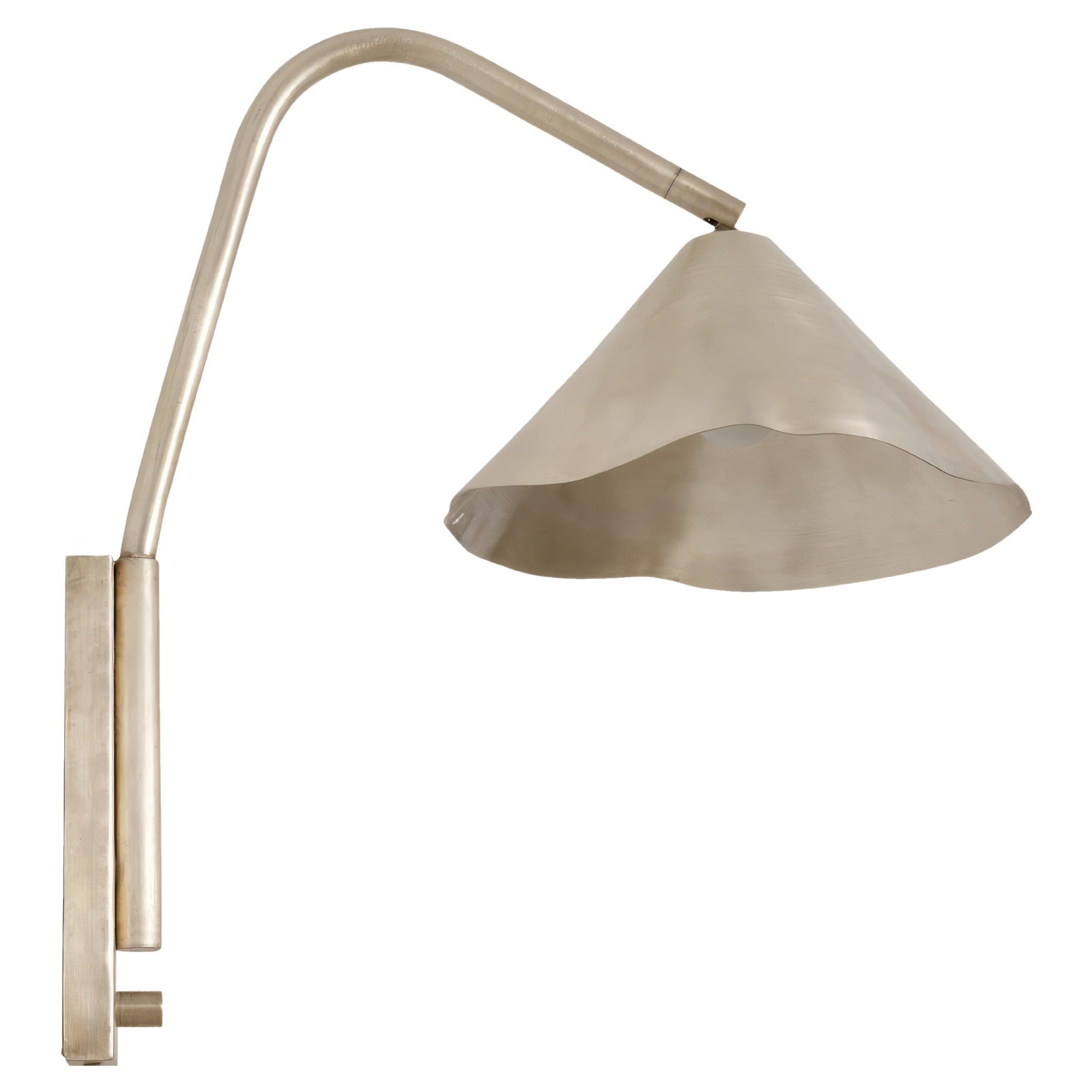 Silver Antica II Sconce by OHLA STUDIO For Sale