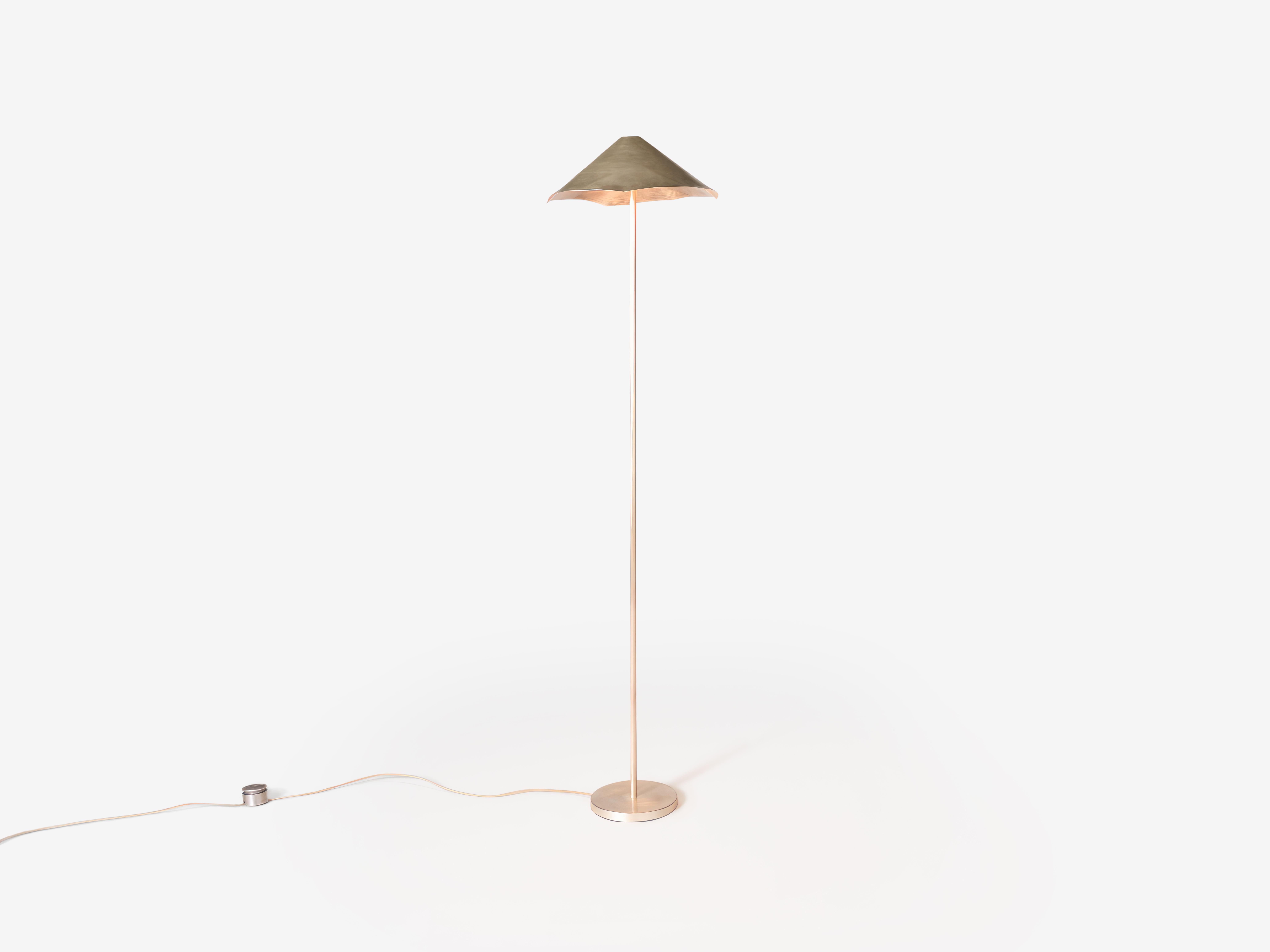 Modern Silver Antica VI Task Floor Lamp by OHLA STUDIO For Sale