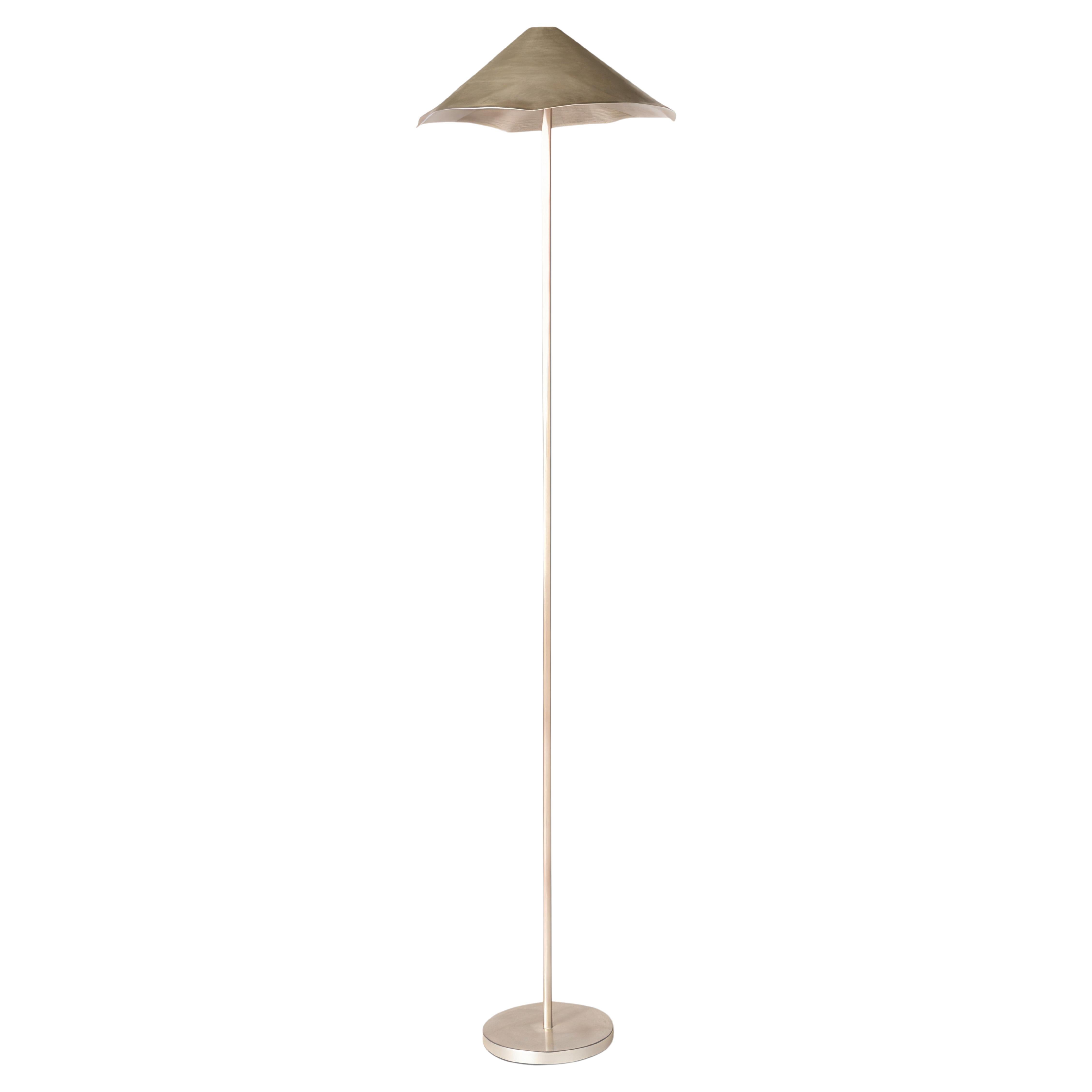 Lámpara de pie Antica VI Silver de OHLA STUDIO