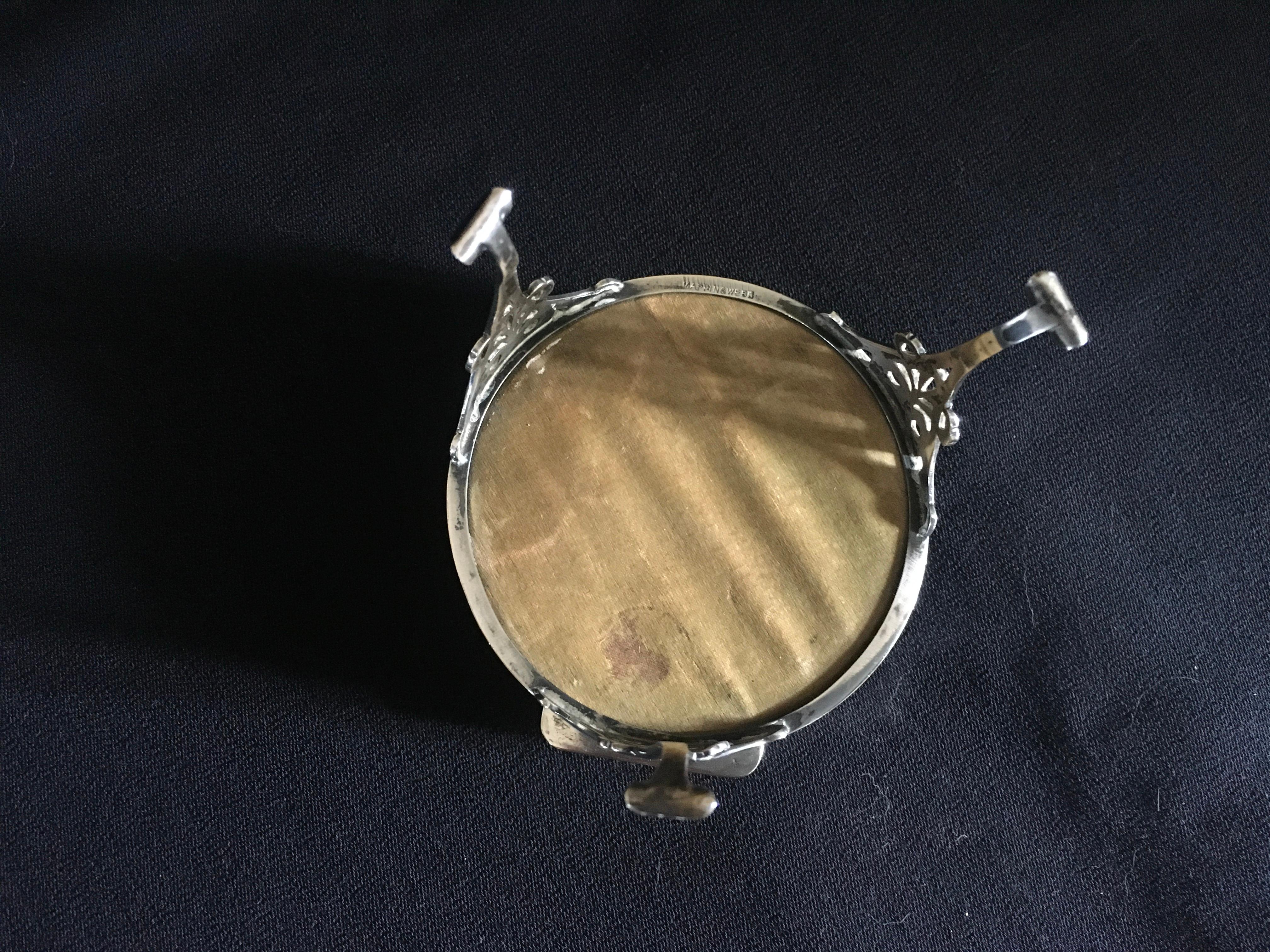 Silver Antique Jewellery Trinket Box by Mappin & Webb London, 1921 In Good Condition For Sale In Dordogne, FR